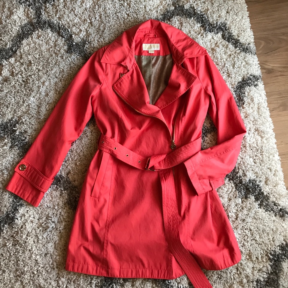 Michael Kors Coral Trench Coat